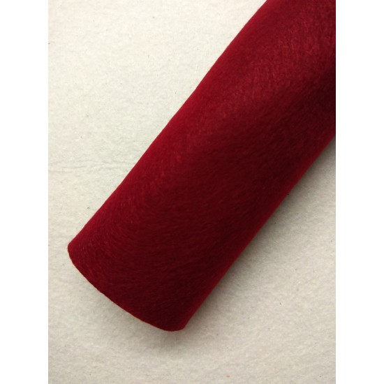 Фетр мягкий 1,5 мм (20*30 см) цв. бордовый,  цена за лист